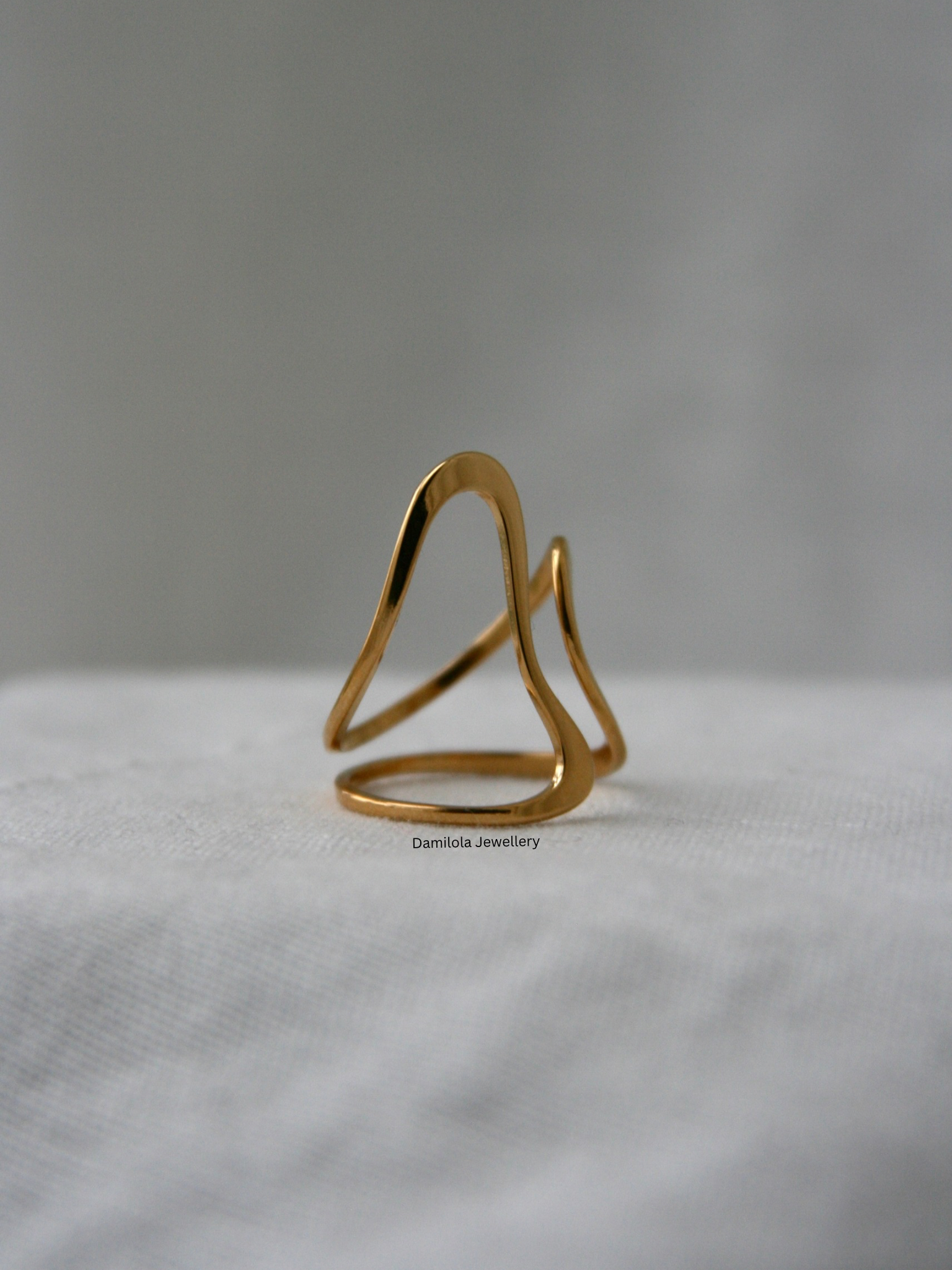 Lined ‘Liana’ Twist Ring