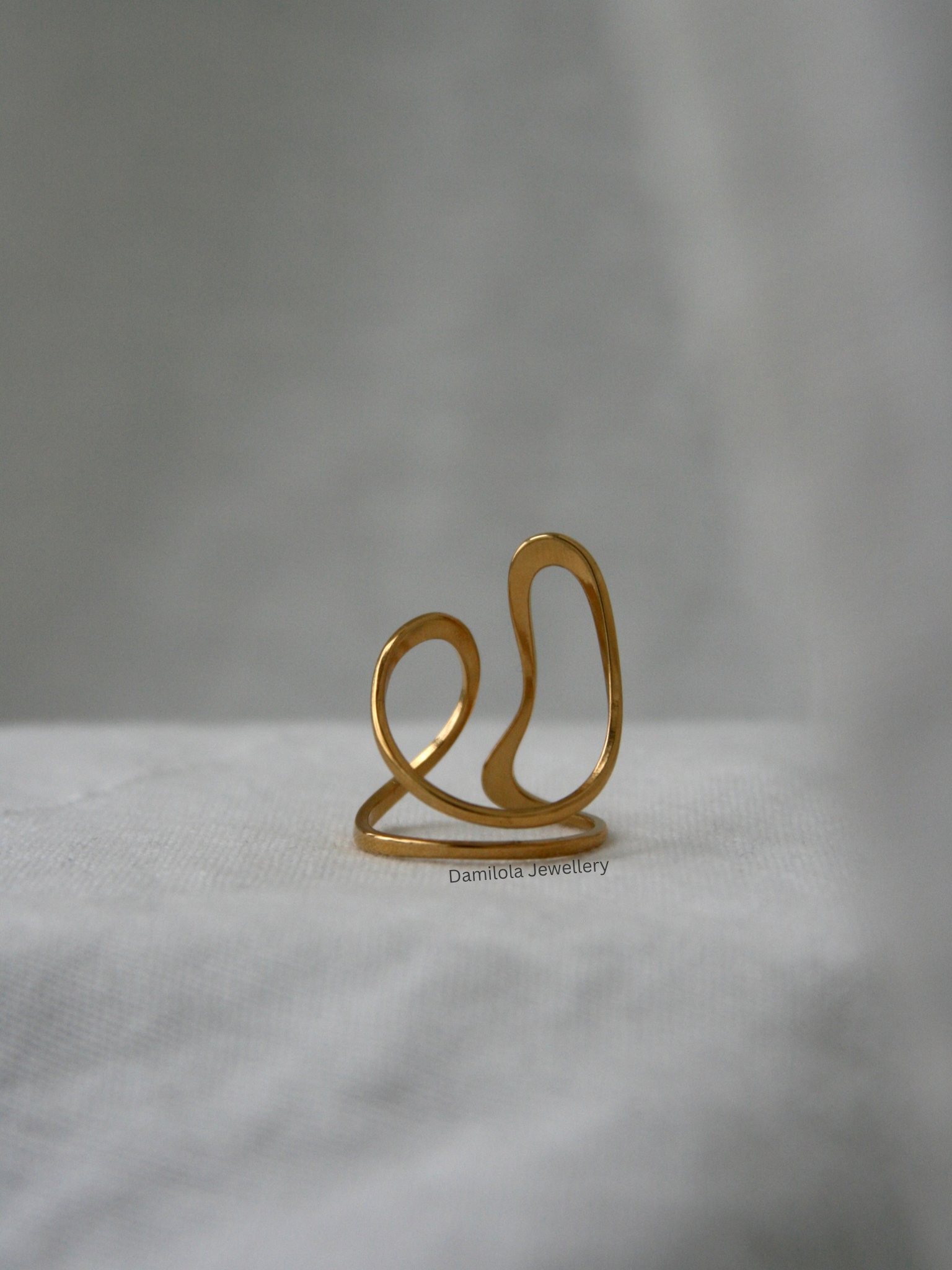 Lined ‘Liana’ Twist Ring