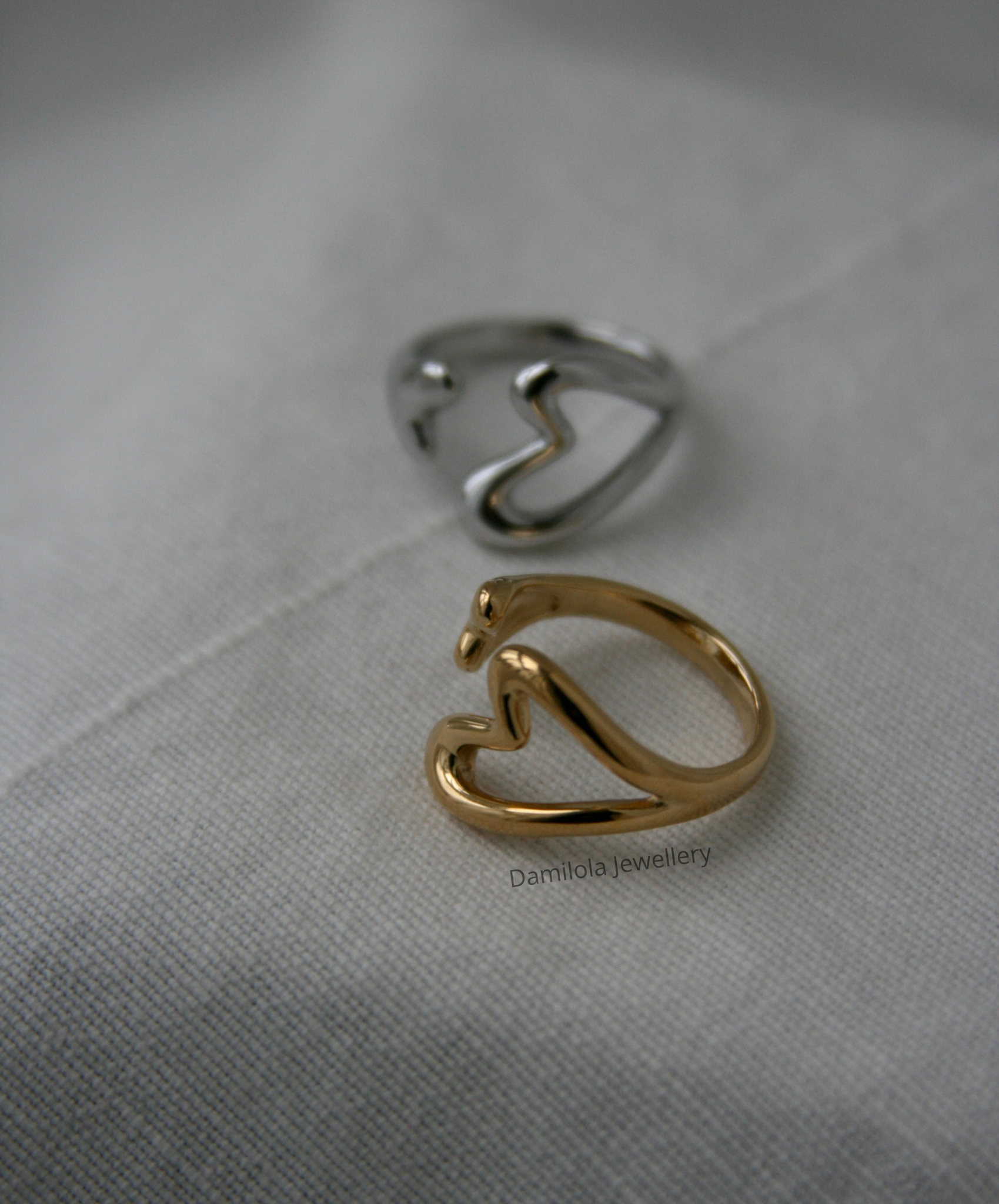 Heart to Heart Ring - Gold/Silver