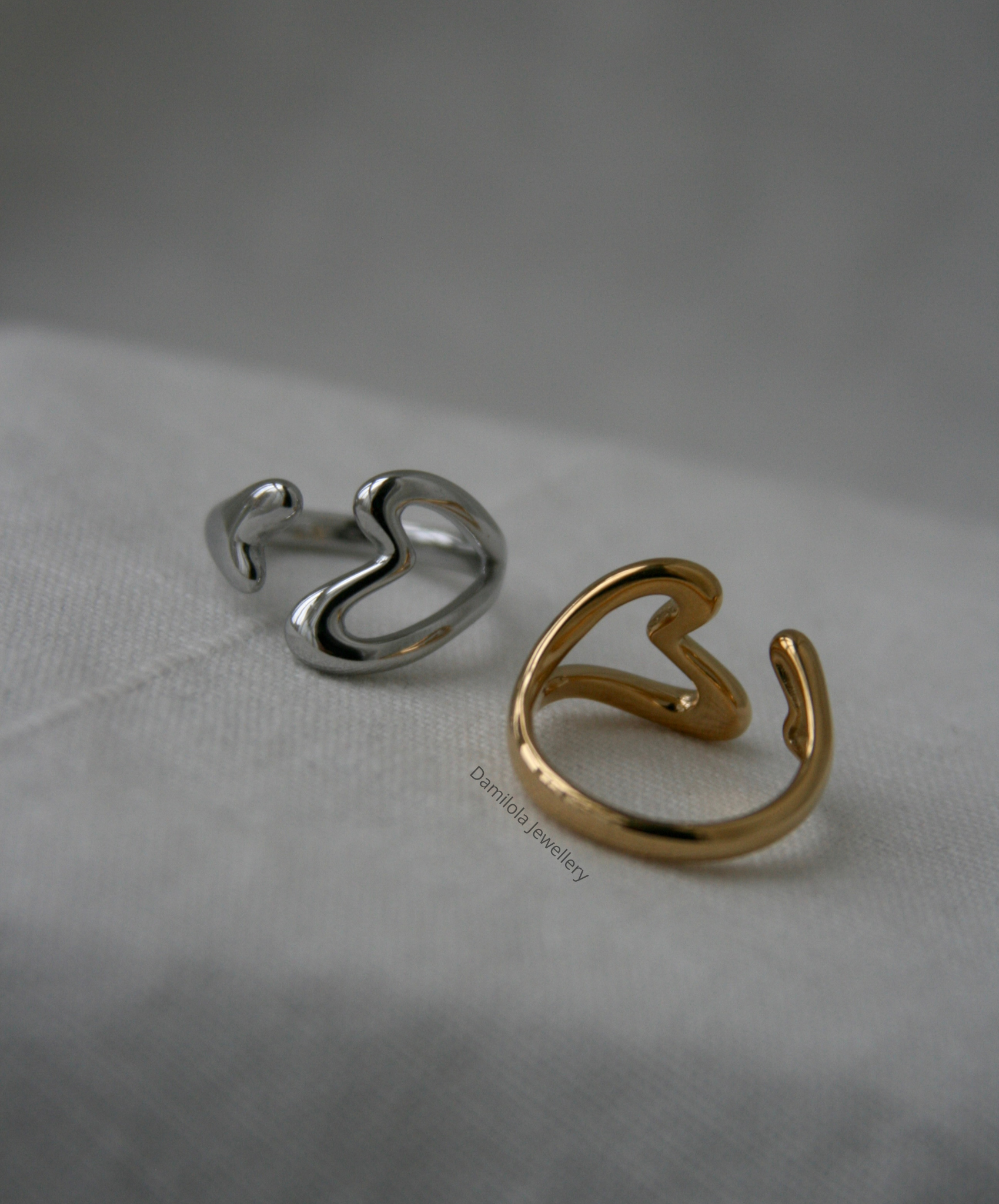 Heart to Heart Ring - Gold/Silver